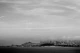 Horizontal San Francisco Under Afternoon Fog black and white Photos