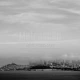 Square San Francisco Under Afternoon Fog black and white Photos