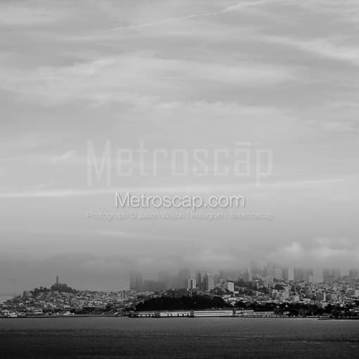 San Francisco Under Afternoon Fog -- San Francisco Black and White Photos