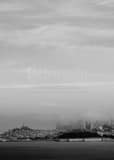 Vertical San Francisco Under Afternoon Fog black and white Photos