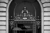 Horizontal San Francisco City Hall black and white Photos