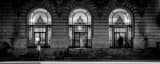 Panoramic San Francisco City Hall at Night landscape black and white Photography