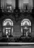 Vertical San Francisco City Hall at Night landscape black and white Photography