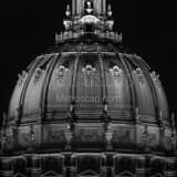 Square The San Francisco City Hall Rotunda landscape black and white Photography