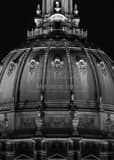 Vertical The San Francisco City Hall Rotunda landscape black and white Photography