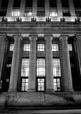 Vertical The San Francisco Federal Reserve Building at Night black and white Photos