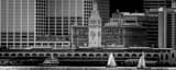 Panoramic The San Francisco Ferry Building black and white Photos