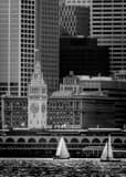 Vertical The San Francisco Ferry Building black and white Photos