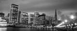 Panoramic The San Francisco Skyline from the Embarcadero black and white Photos