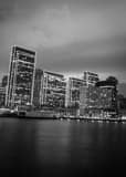 Vertical The San Francisco Skyline from the Embarcadero black and white Photos