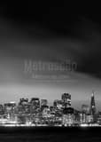 Vertical San Francisco under a Blanket of Fog black and white Photos