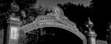 Panoramic The UC Berkeley Sather Gate black and white Photos