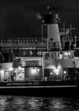 Vertical An SFFD Fire Boat black and white Photos