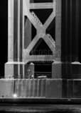 Vertical The Base of a Golden Gate Bridge Spire black and white Photos
