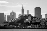 Horizontal Telegraph Hill and San Francisco Skyline black and white Photos