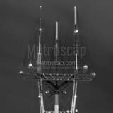 Square The Top of Sutro Tower landscape black and white Photography