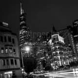 Square Transamerica Pyramid at Night black and white Photos