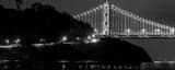 Panoramic Treasure Island at Night black and white Photos