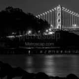 Square Treasure Island at Night black and white Photos