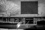 Horizontal The UC Berkeley School of Law Library black and white Photos