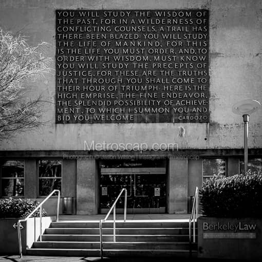 The UC Berkeley School of Law Library -- San Francisco Black and White Photos
