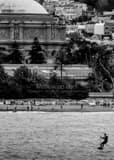 Vertical Windsurfing on the San Francisco Bay black and white Photos