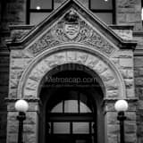 Square The San Jose Museum of Art Office Entrance black and white Photos