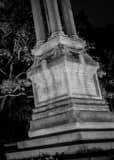 Vertical The Gordon Monument in Wright Square black and white Photography