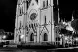 Horizontal St John the Baptist Cathedral black and white Photography