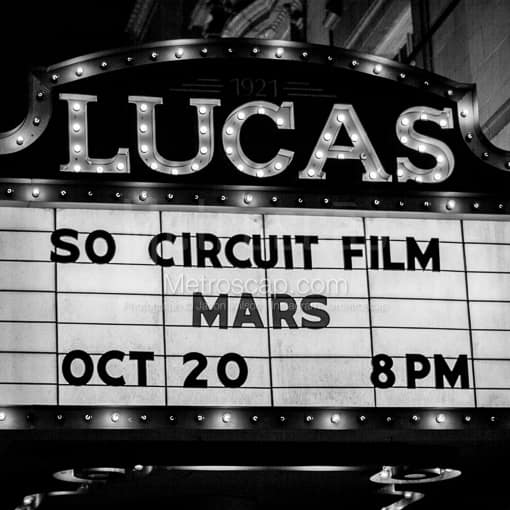 The Lucas Theater -- Savannah Black and White Photography