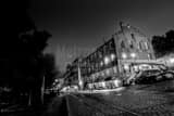 Horizontal The Old Savannah Cotton Exchange black and white Photography
