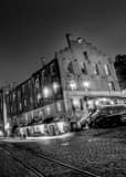 Vertical The Old Savannah Cotton Exchange black and white Photography