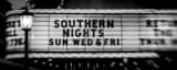 Panoramic Southern Nights at the Savannah Theater black and white Photography