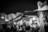 Horizontal Vinnie Van Go Gos Pizzeria black and white Photography