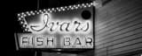 Panoramic Ivars Fish Bar landscape black and white Photography