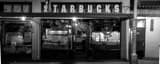 Panoramic The Original Pike Place Market Starbucks landscape black and white Photography