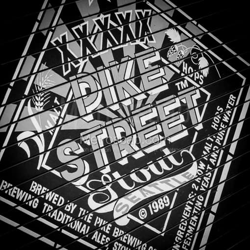 Pike Street Stout -- Seattle Black and White Photography