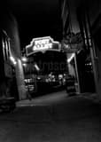 Vertical Post Alley at the Seattle Public Market landscape black and white Photography