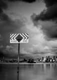 Vertical The End of the Road landscape black and white Photography