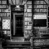Square The Dunvegan Hotel in St Andrews Scotland black and white Photography