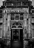 Vertical The Rusacks Hotel in St Andrews Scotland black and white Photography