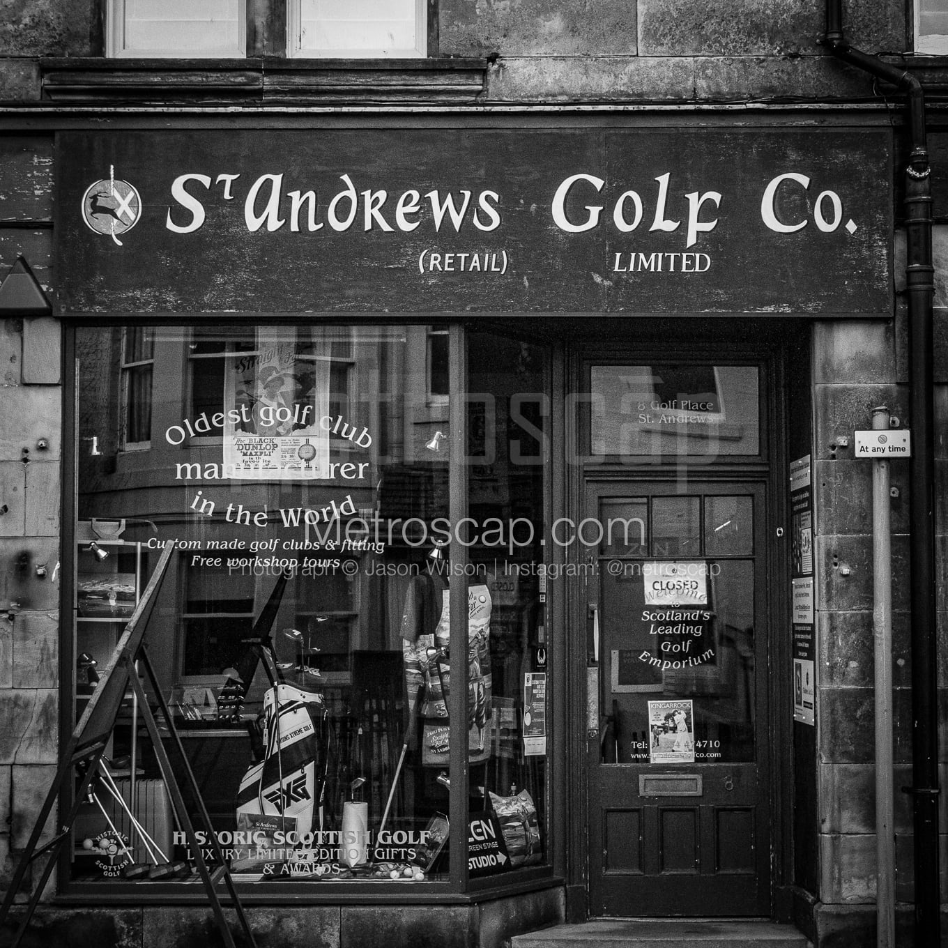 The St Andrews Golf Co black and white Pictures square crop