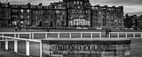 Panoramic The Old Course at St Andrews Links black and white Photography