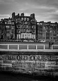 Vertical The Old Course at St Andrews Links black and white Photography