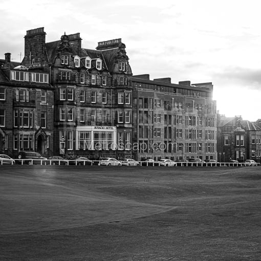 St Andrews Black and White Photography of The Valley of Sin 18th Hole Old Course St Andrews The Valley of Sin 18th Hole Old Course St Andrews -- St Andrews Black and White Photography