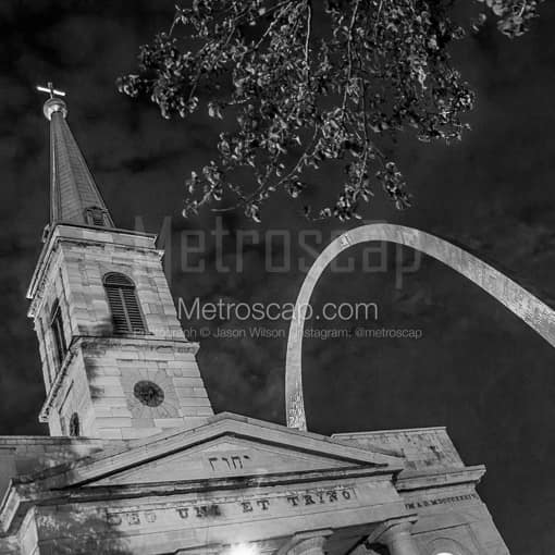 The Basilica of St Louis -- St Louis Black and White Photos