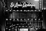 Horizontal Busch Stadium at Night at Clark and Spruce black and white Photos