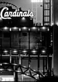 Vertical Busch Stadium at Night at Clark and Spruce black and white Photos