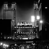 Square Busch Stadium During the 2012 NLCS black and white Photos