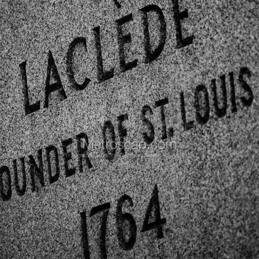 The Founder of St Louis -- St Louis Black and White Photos